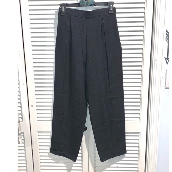 Perceptions Vintage 90s high waisted pleated pants black size 6P - Picture 3 of 8